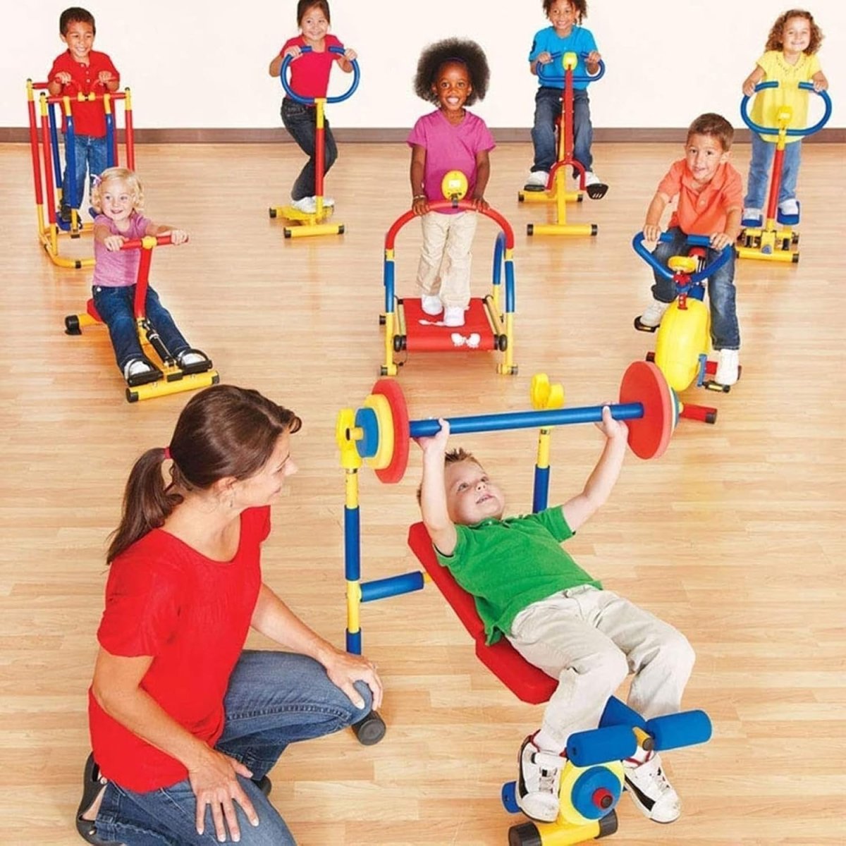 Squat Rowing Machine Home Exercise Trainer Kids & Adults Fitness - Kwikley