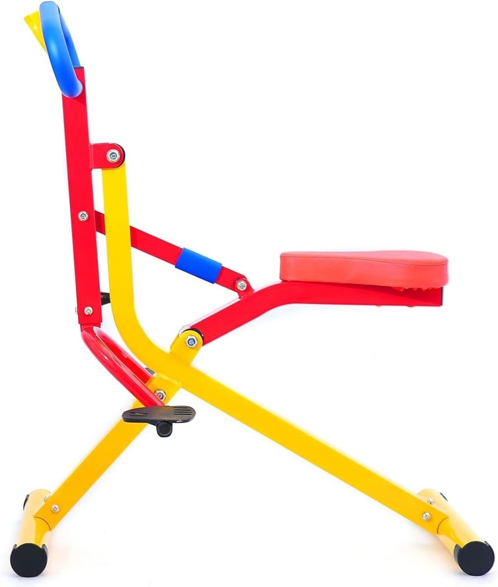 Squat Rowing Machine Kids & Home Total Body Exercise Trainer Steel - Kwikley