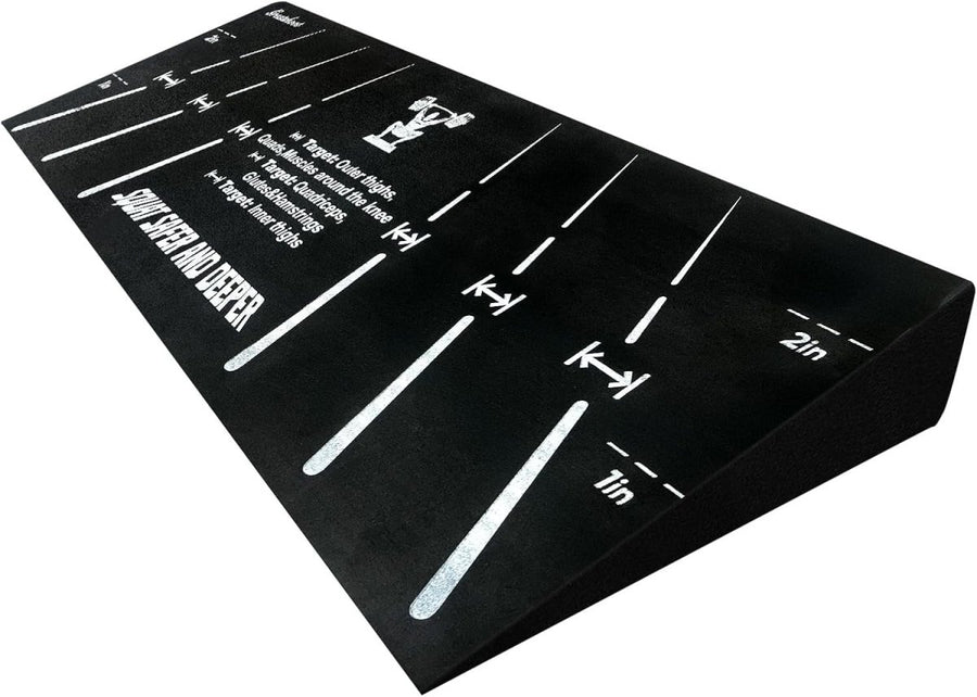 Squat Wedge Block Heel Elevated Slant Board for Squats Calf Stretch - Kwikley