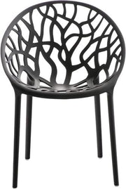 Stackable 2 - Piece Indoor Outdoor Dining Chairs Hollow Plastic Comfort Set - Kwikley