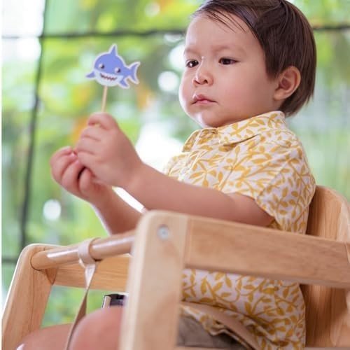 Stackable Baby High Chair Wooden Toddler Safety Seat Home & Restaurant - Kwikley