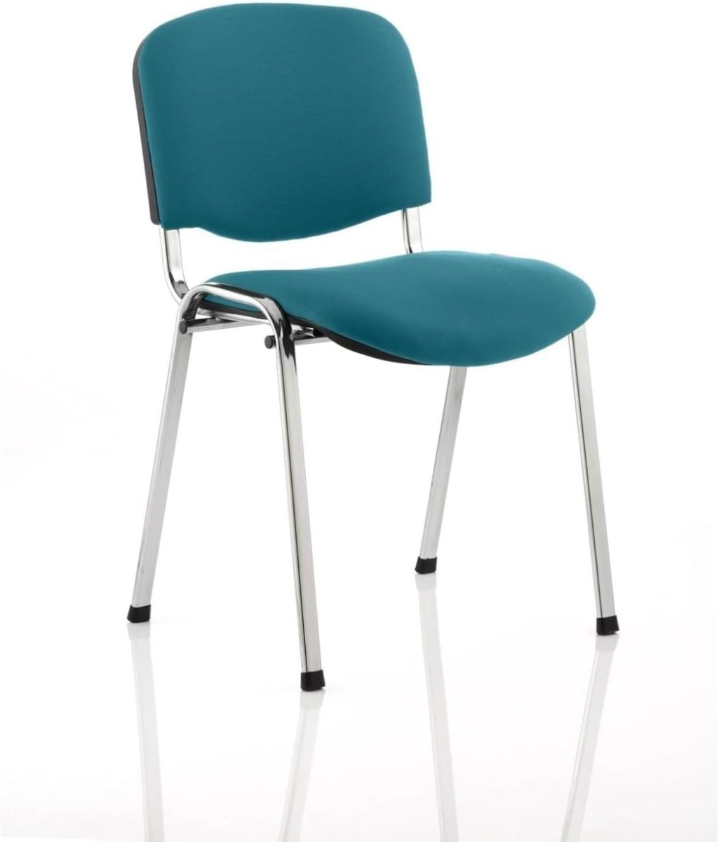 Stackable Conference Chair Padded Seat Steel Frame Office Visitor Chair - Kwikley