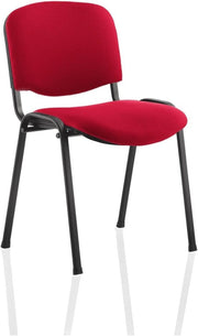 Stackable Conference Chair Padded Seat Steel Frame Office Visitor Chair - Kwikley