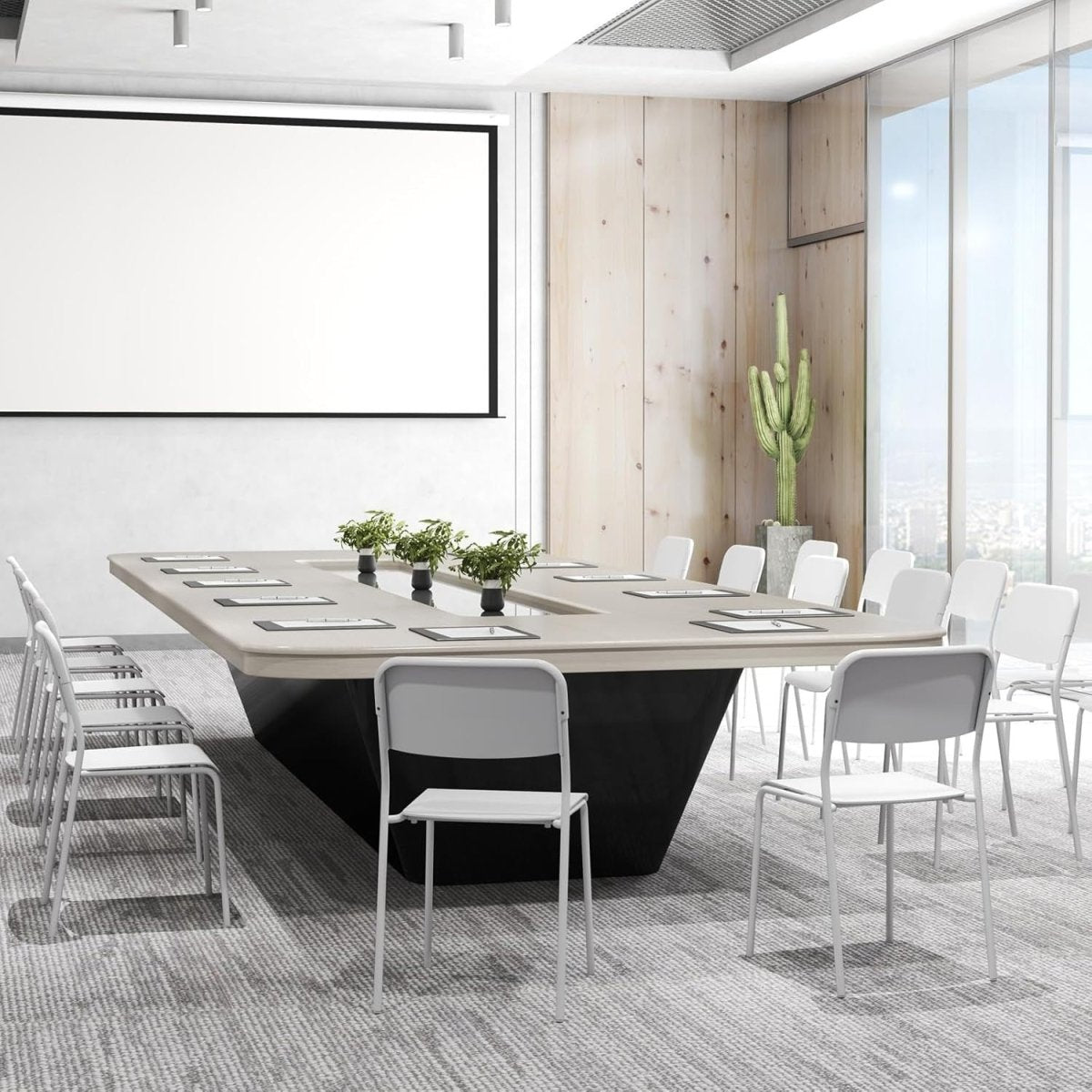 Stackable Dining Chairs Set 4 White Wide Seat Metal Legs - Kwikley