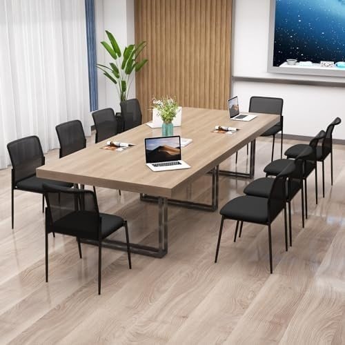 Stackable Mesh Office Chairs Set of 2 – Padded Conference & Waiting Seats - Kwikley