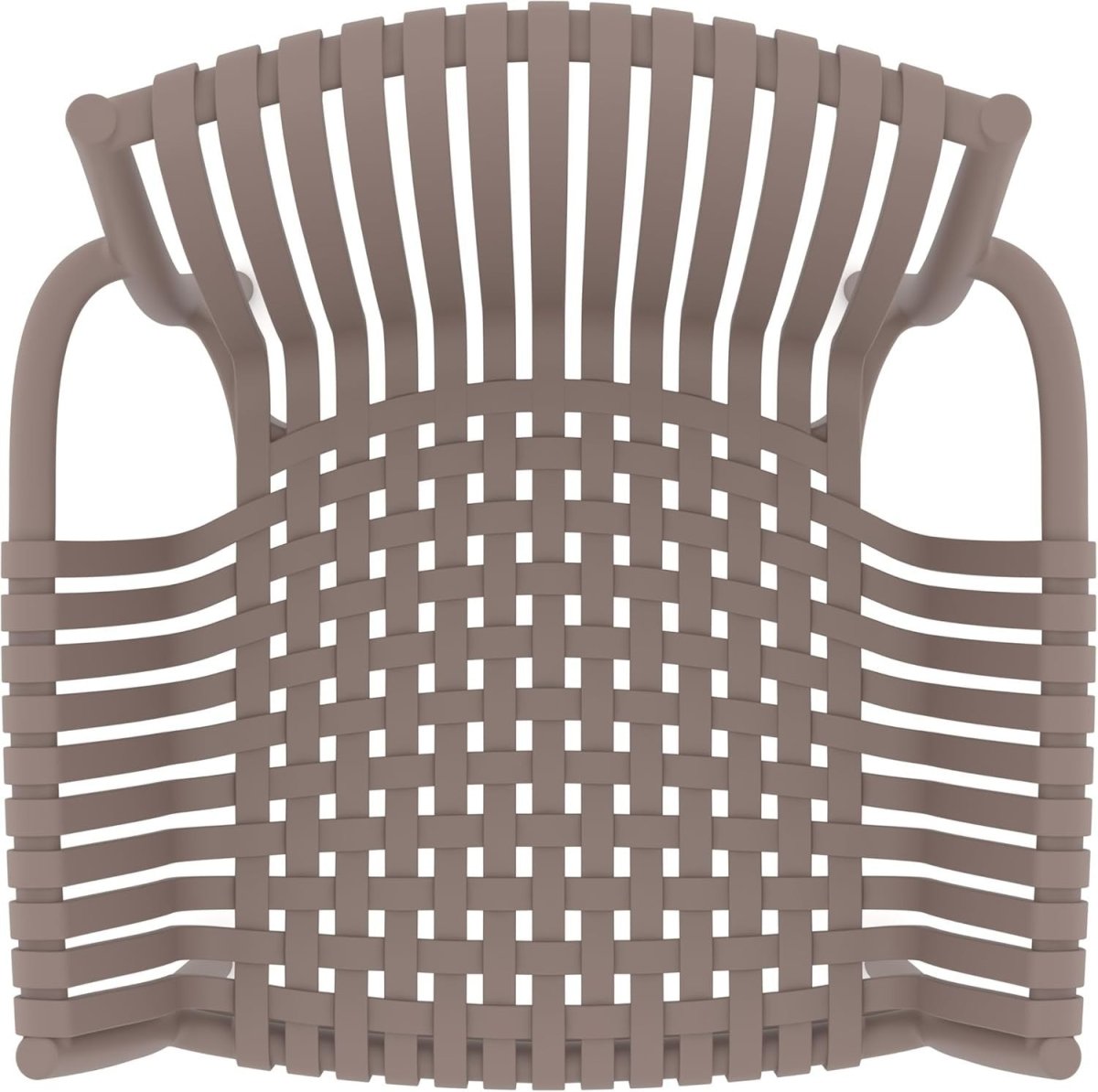 Stackable Outdoor Armchairs Set of 4 UV Resistant Patio Garden Chairs - Kwikley