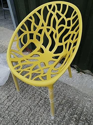 Stackable Plastic Dining Chairs 4 - Piece Indoor Outdoor Comfort Set - Kwikley