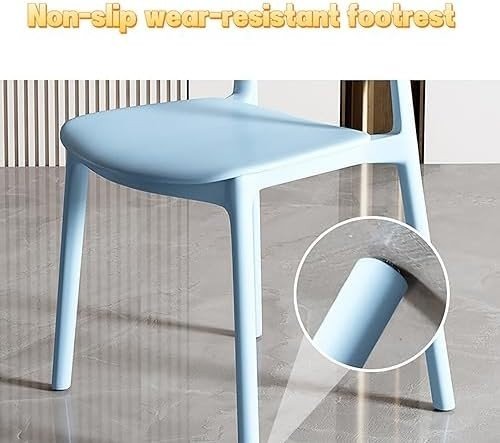 Stackable Plastic Dining Chairs Set of 2 Lightweight Portable Event Chairs - Kwikley