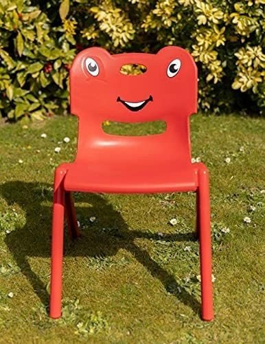Stackable Plastic Kids Chair Toddler Children Indoor Outdoor Seat Blue - Kwikley