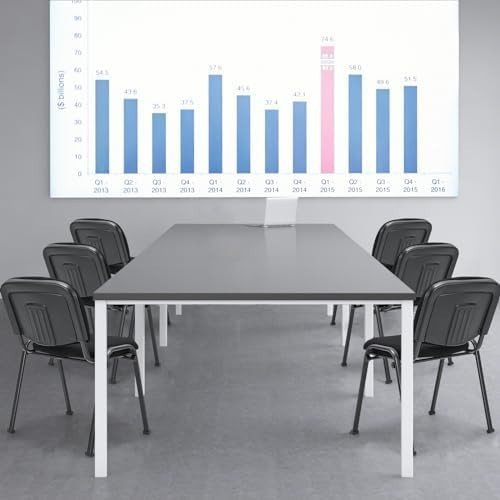 Stackable Reception Chairs Set 5 Black Linen Metal Frame Office - Kwikley
