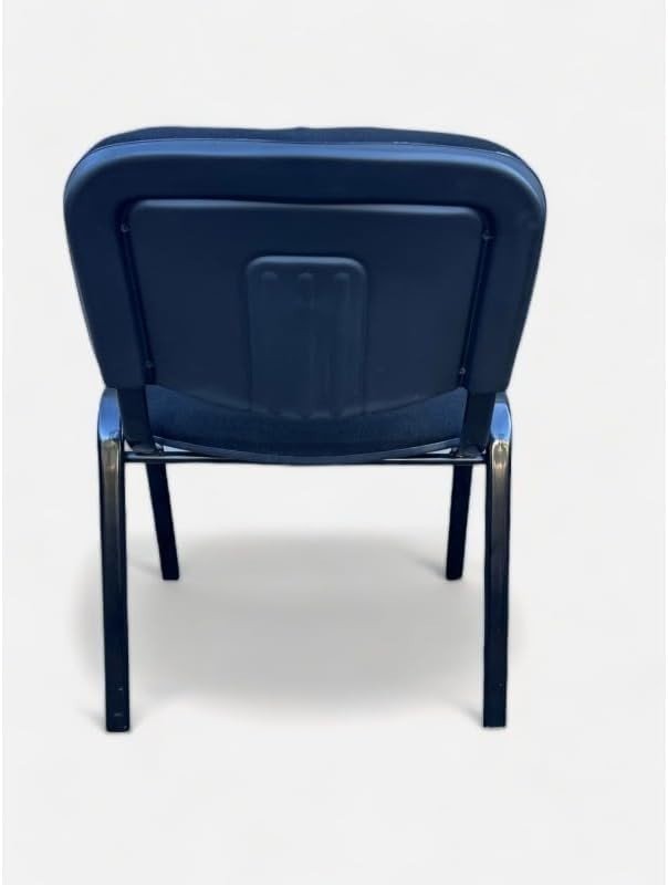 Stackable Reception Conference Chair Black Metal Frame - Kwikley