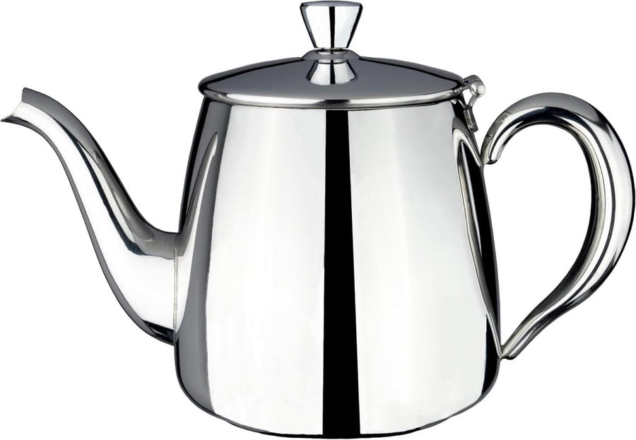 Stainless Steel Teapot 35oz Mirror Polished Tea Pot Cool Touch Handle - Kwikley
