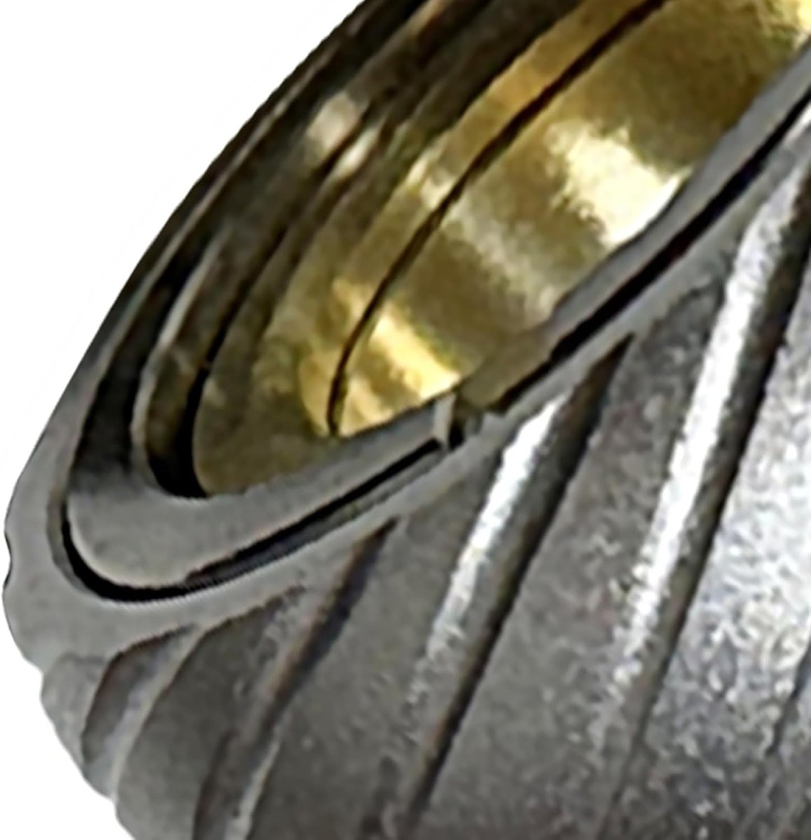 Stainless Steel Tire Grip Fidget Spinner Ring Finger Stress Relief Toy - Kwikley