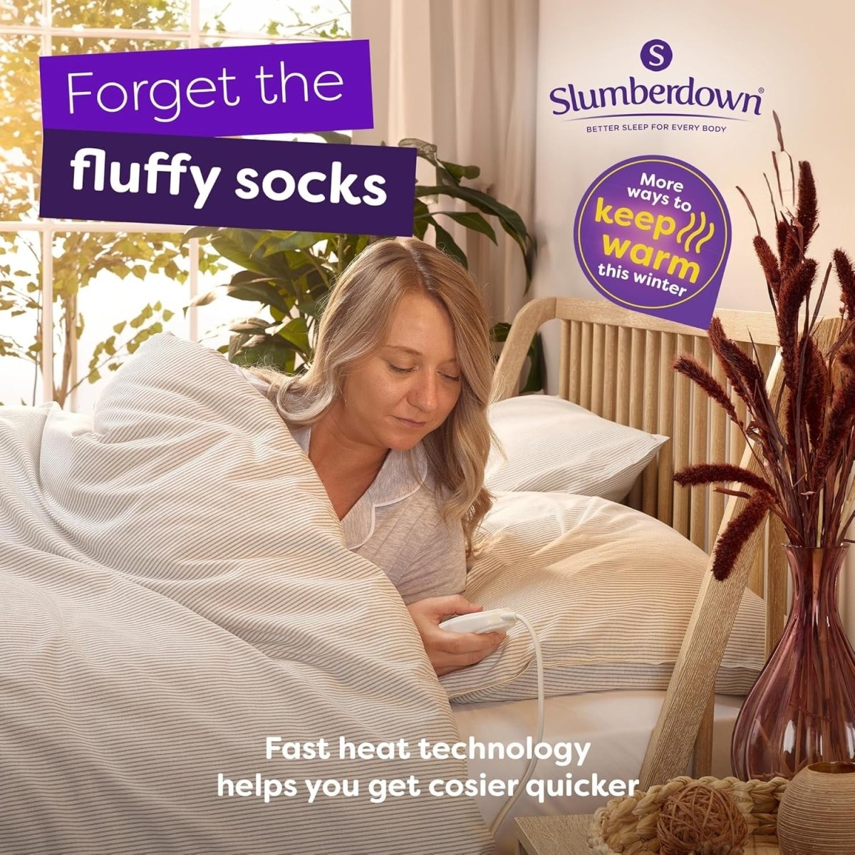 Super King Electric Underblanket Dual Control Multi Zone 9 Heat Washable 160x170 - Kwikley