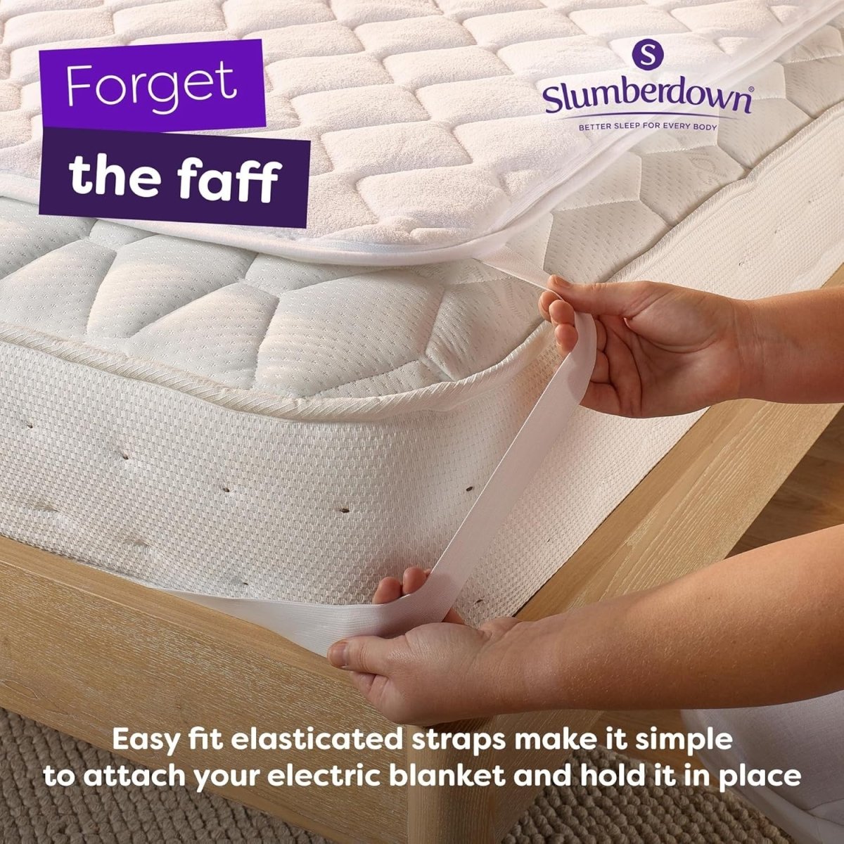 Super King Electric Underblanket Dual Control Multi Zone 9 Heat Washable 160x170 - Kwikley