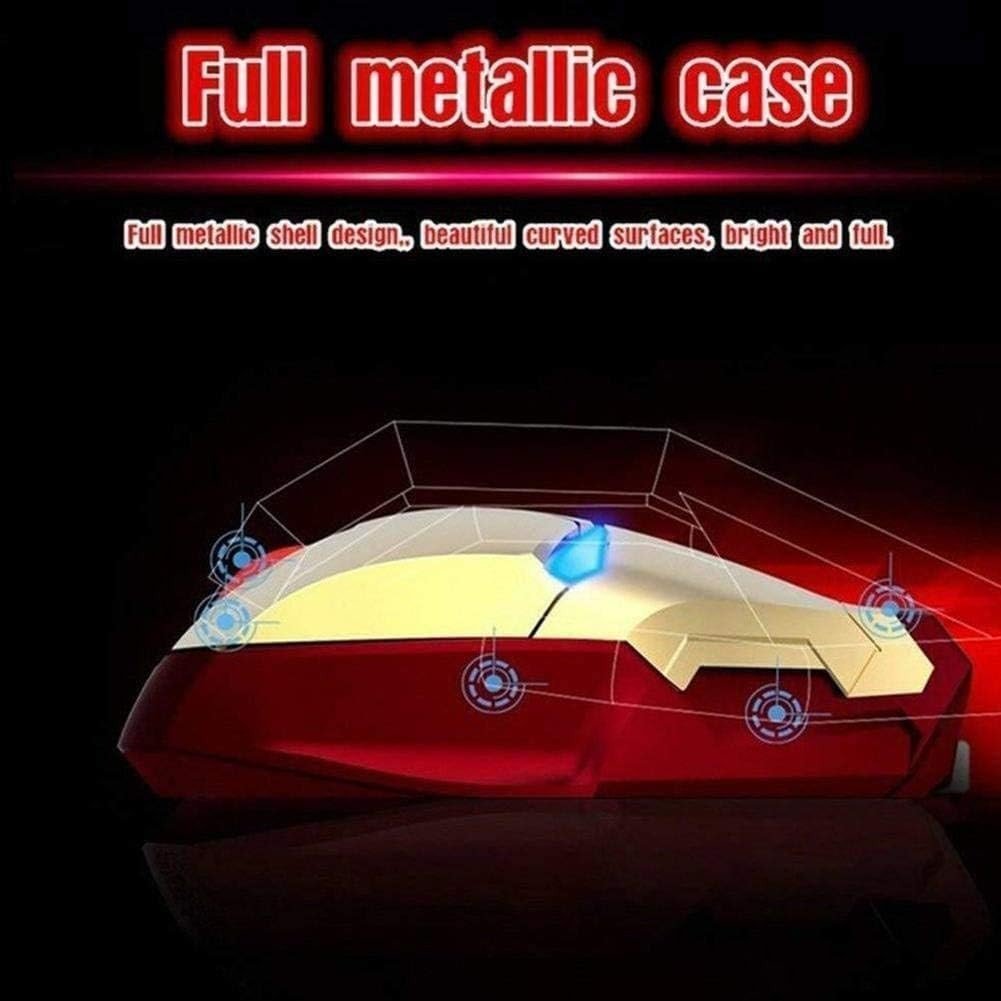 Superhero Wireless Mouse 2.4G Silent USB Optical LED Gaming - Kwikley