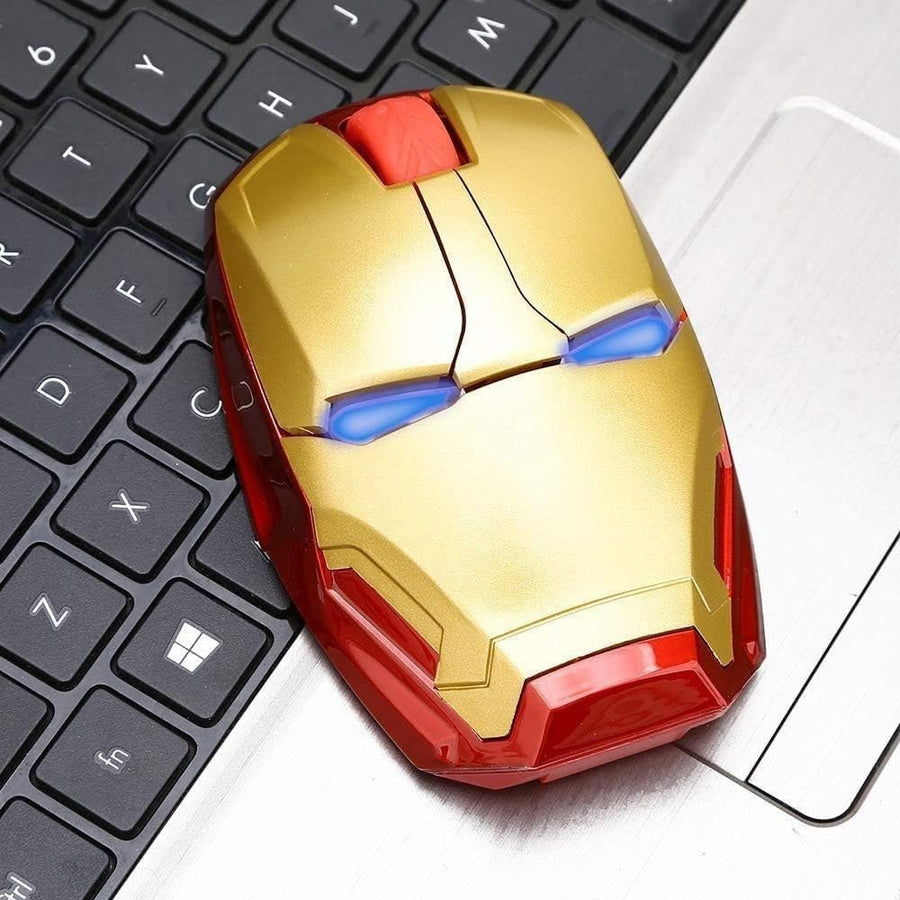 Superhero Wireless Mouse 2.4G Silent USB Optical LED Gaming - Kwikley
