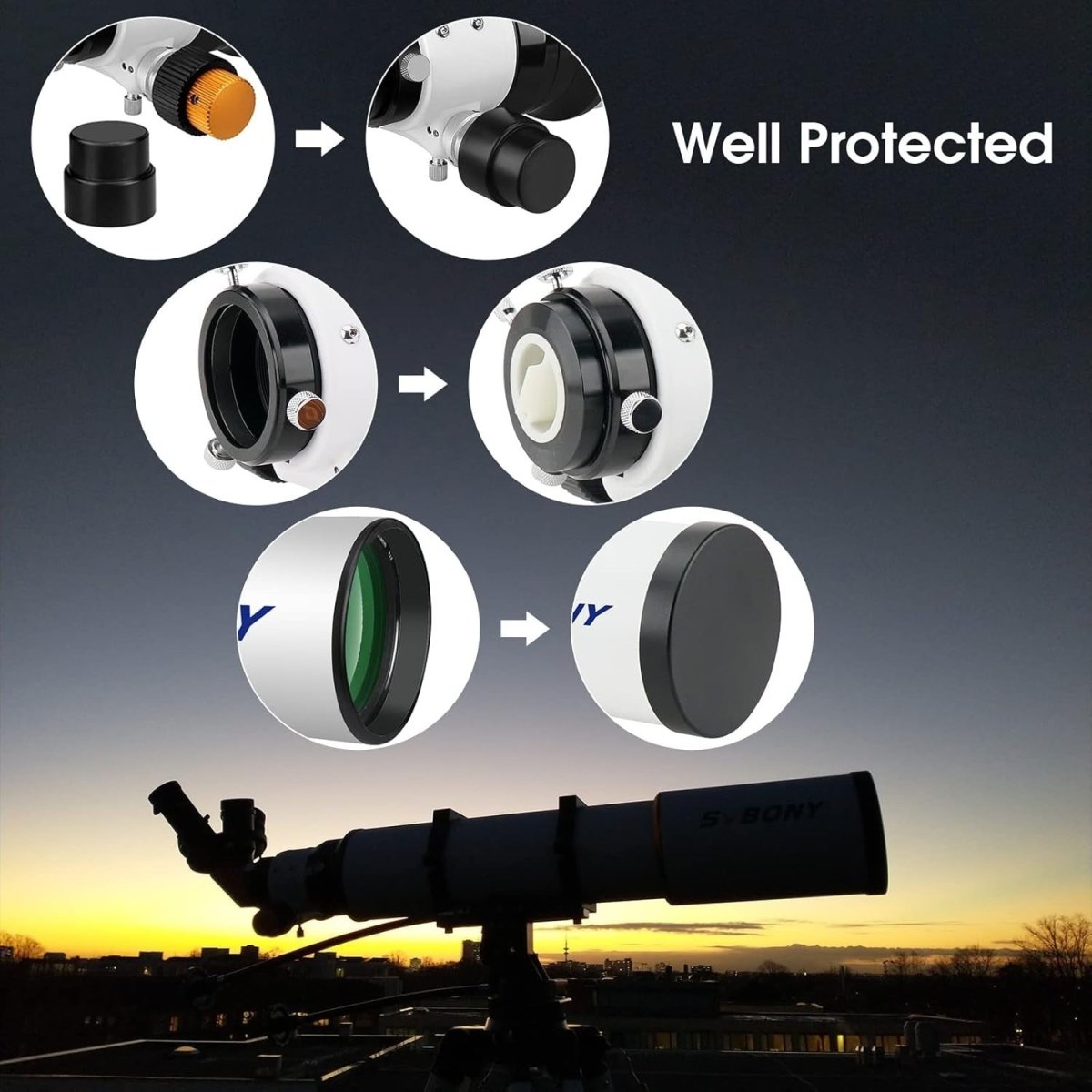 SV503 102F7 ED Refractor Telescope OTA Dual - Speed RAP Focuser - Kwikley
