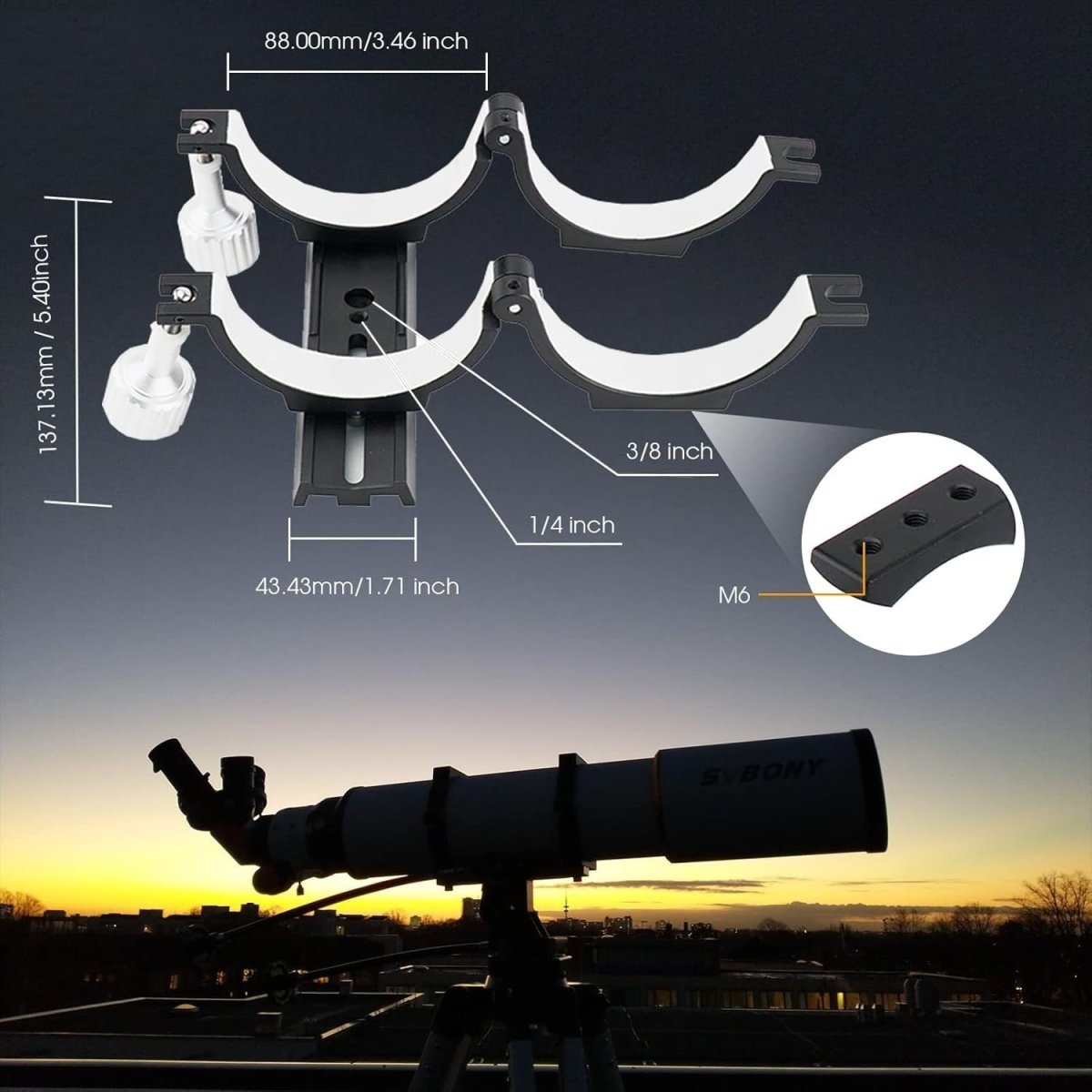 SV503 102F7 ED Refractor Telescope OTA Dual - Speed RAP Focuser - Kwikley