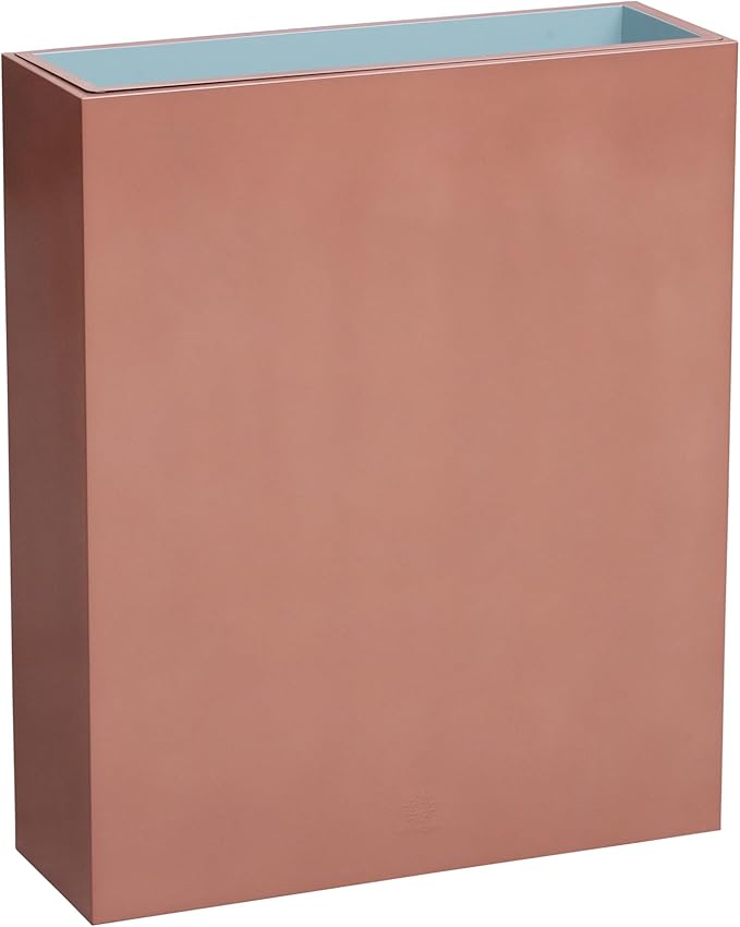 Tall Copper Trough Planter 90cm Metal Outdoor Garden Pot - Kwikley