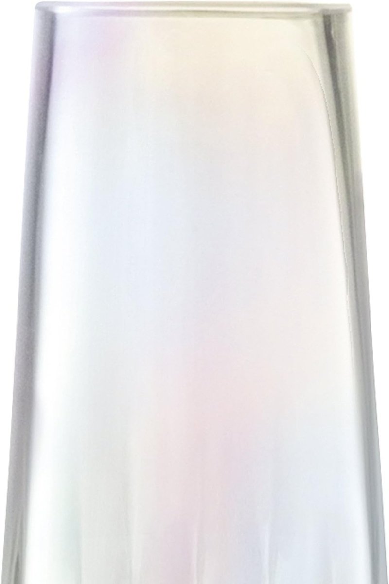 Tall Glass Vase 20cm Mother of Pearl Decorative Flower Vase Handmade - Kwikley