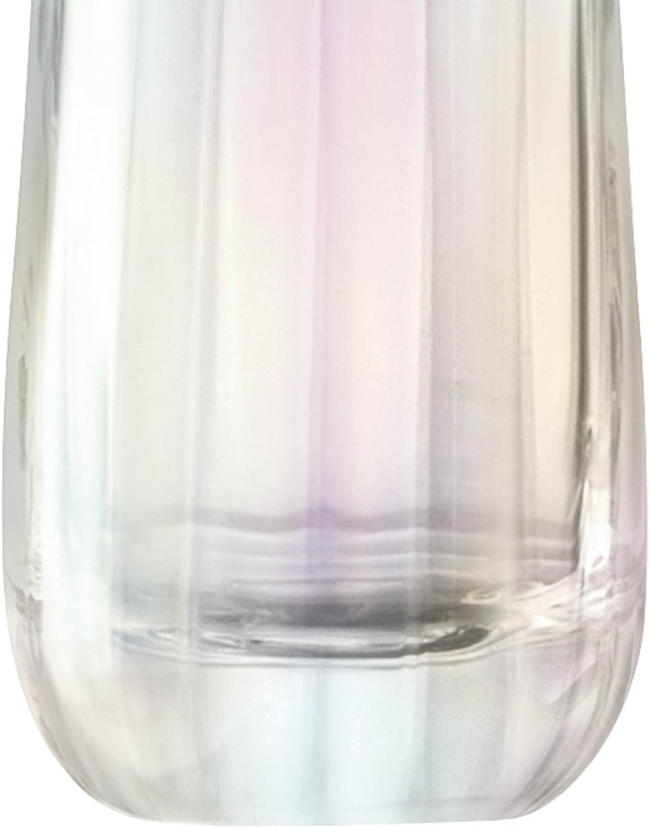 Tall Glass Vase 20cm Mother of Pearl Decorative Flower Vase Handmade - Kwikley