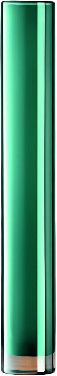 Tall Green Glass Vase 48cm Handmade Slim Bottle Flower Floor Decor - Kwikley