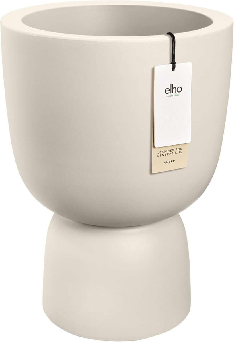 Tall Plant Pot 41x57cm White Indoor Outdoor Recycled Plastic - Kwikley