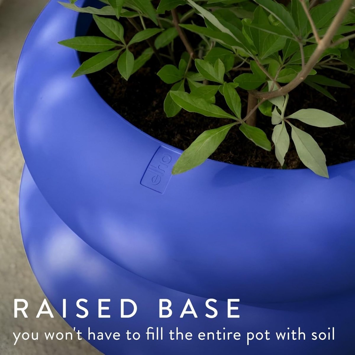 Tall Plant Pot 43x58cm Royal Blue Indoor Outdoor Planter - Kwikley