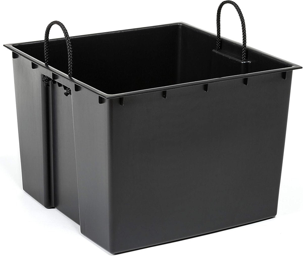 Tall Planter 68cm Black Concrete Effect Plant Pot with Insert - Kwikley