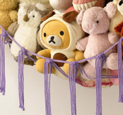 Teddy Bear Hammock Toy Storage Net – Stuffed Animal Organizer – Purple - Kwikley