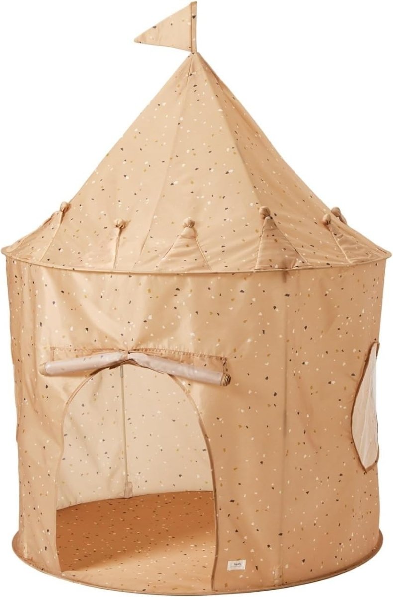 Terrazzo Clay Kids Indoor Play Tent Pop Up Fort Eco Fabric - Kwikley