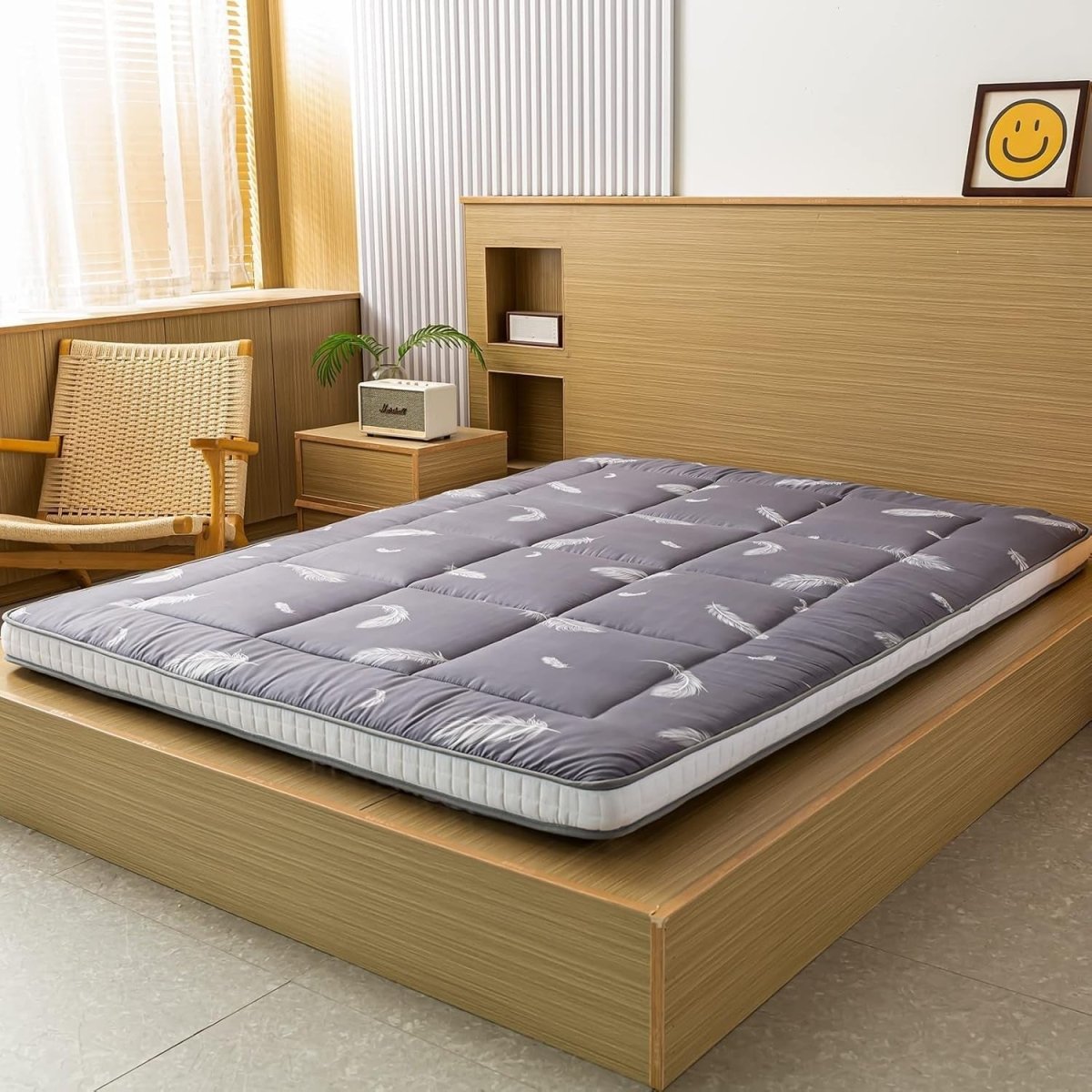 Thick Foldable Japanese Floor Mattress King Size – Breathable, Extra Soft - Kwikley