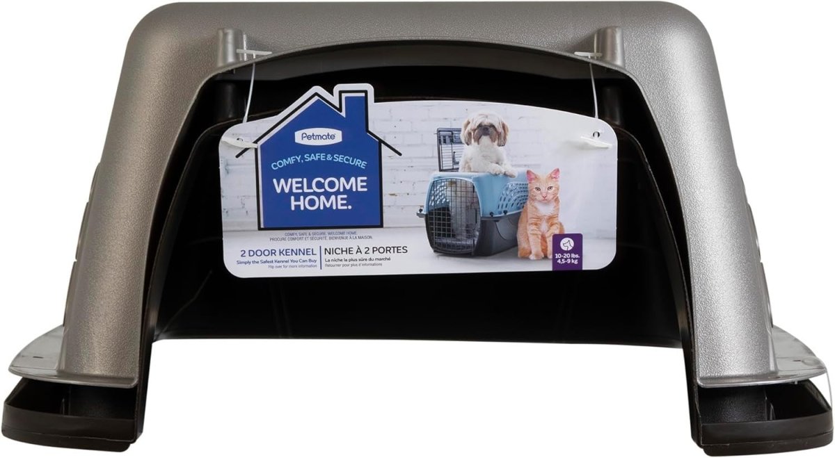 Top Load Pet Carrier 24" with Dual Doors & Secure Latches - Durable Travel Crate - Kwikley
