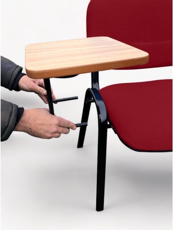 Training Chair With Writing Tablet Padded Stackable Student Desk Seat - Kwikley