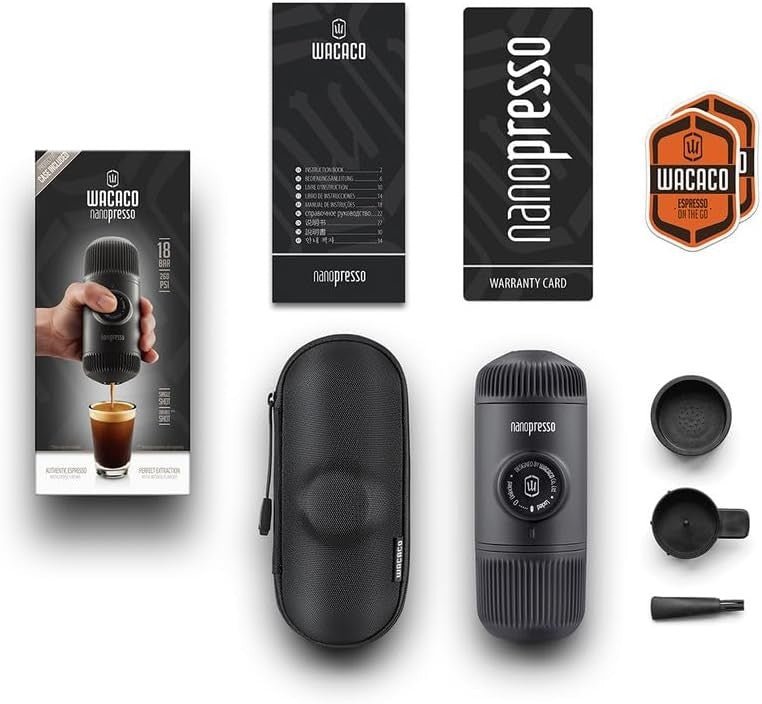 Travel Espresso Maker with Case | Portable Manual High - Pressure Coffee Machine - Kwikley
