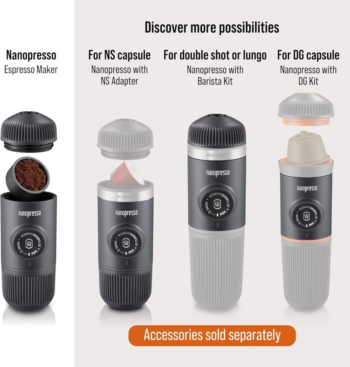 Travel Espresso Maker with Case | Portable Manual High - Pressure Coffee Machine - Kwikley