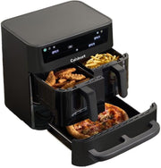 Tri Zone Air Fryer Oven 13.6L PFAS Free XXXL 9 - in - 1 Dual Baskets - Kwikley