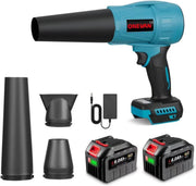 Turbo Cordless Leaf Blower Brushless Mini Jet 671MPH Dual Battery - Kwikley