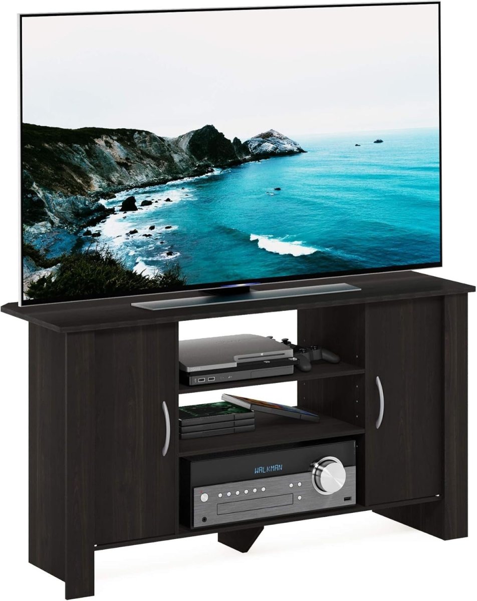 TV Stand Cabinet for 50" Screen Storage Shelves Doors Modern Unit - Kwikley