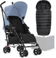 Ultra Lightweight Travel Pushchair with Footmuff Umbrella Buggy 0–4Y - Kwikley