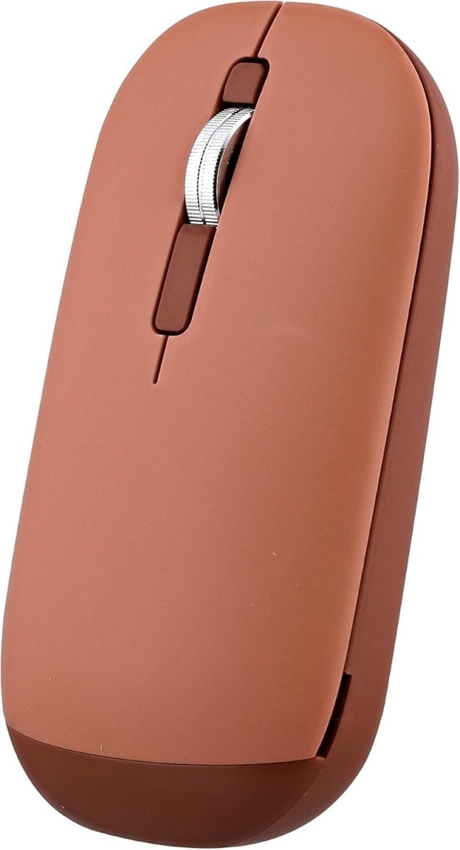 Ultra Slim Wireless Mouse Bluetooth & USB Quiet Portable Red - Kwikley