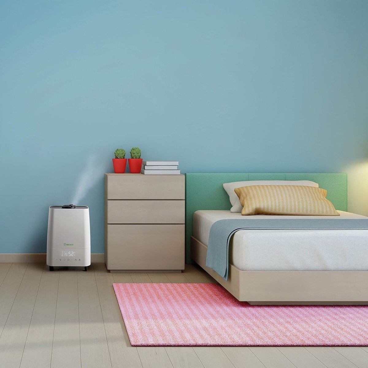 Ultrasonic Humidifier HEPA Air Purifier UV Sterilised Mist 5.3L - Kwikley