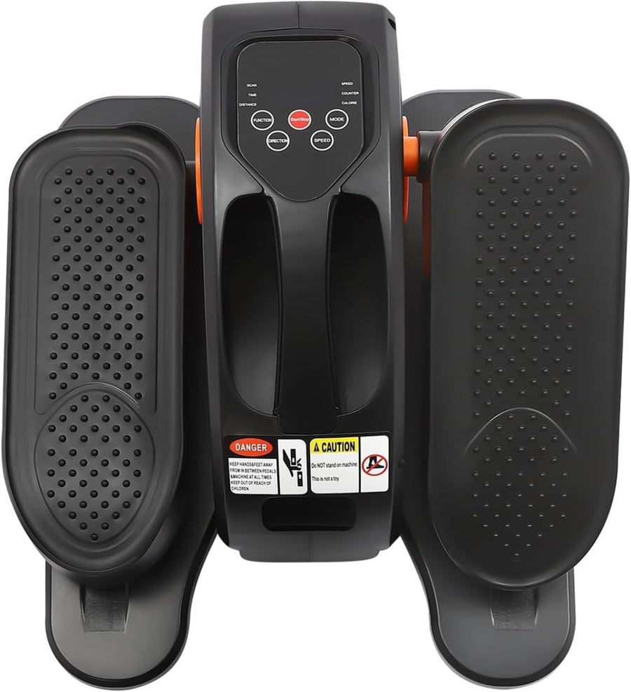 Under Desk Electric Elliptical Pedal Exerciser Quiet Remote LED Seated Trainer - Kwikley