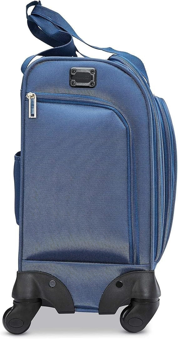 Underseat Spinner Carry On Suitcase with USB Port 4 Wheel Cabin Luggage - Kwikley
