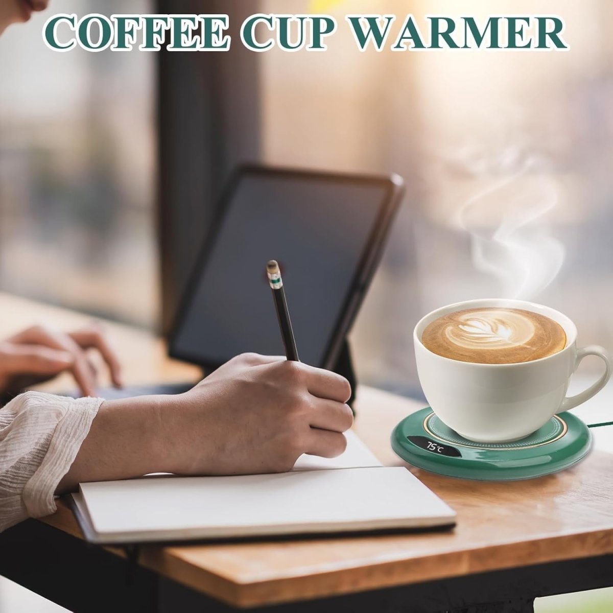 USB Coffee Mug Warmer 3 Temp 8H Auto Off Desk Heater - Kwikley