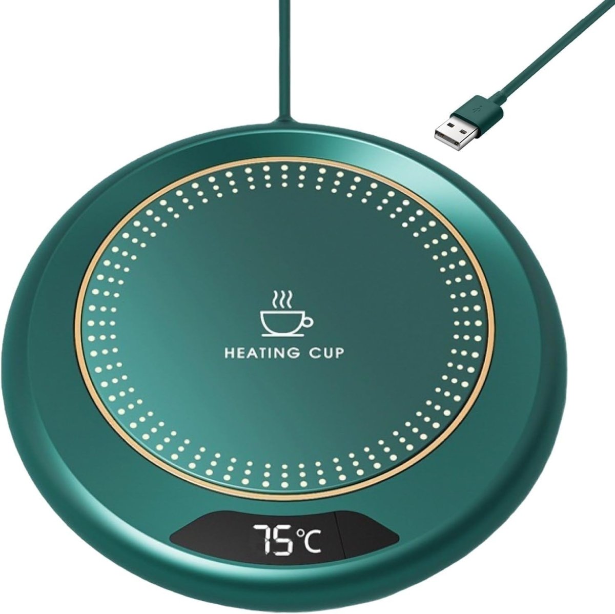 USB Coffee Mug Warmer 3 Temp 8H Auto Off Desk Heater - Kwikley