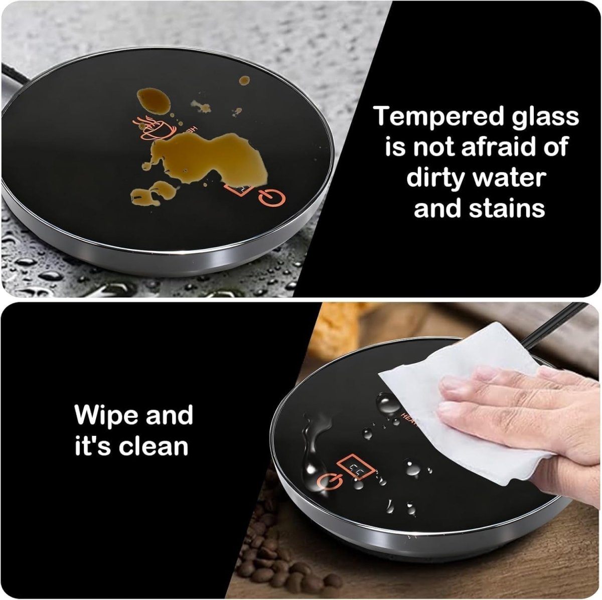 USB Coffee Mug Warmer 3 Temp Settings 24H Auto Shut Off - Kwikley