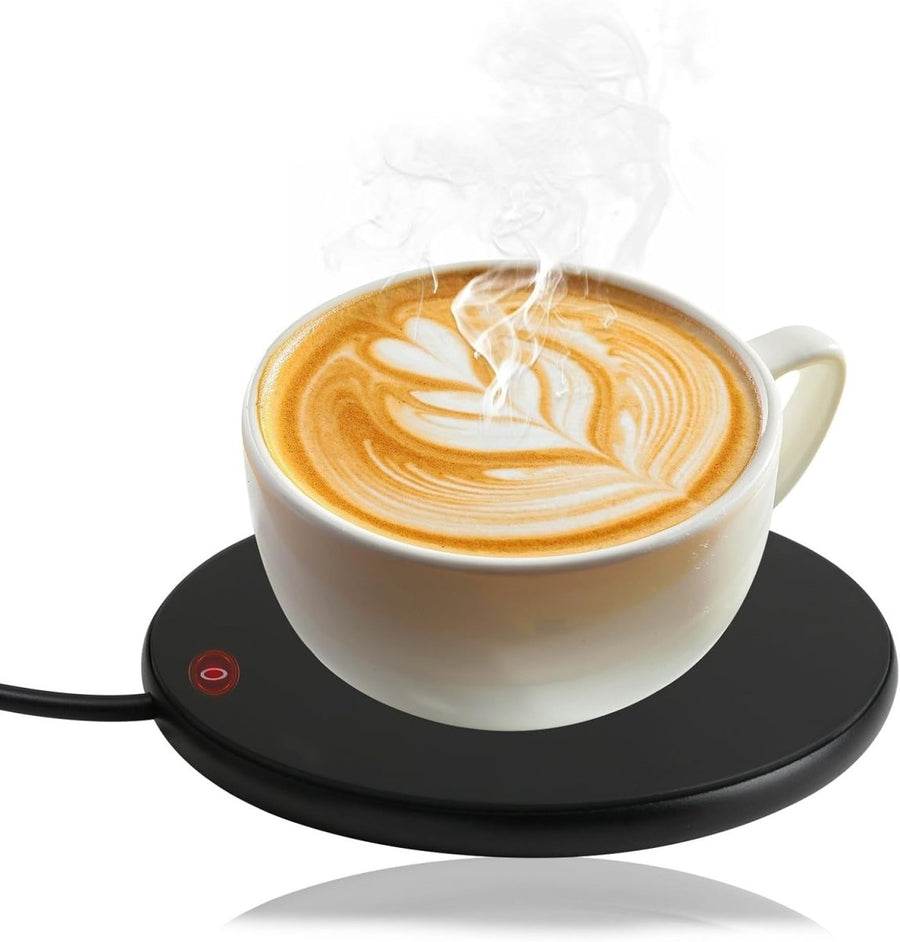 USB Coffee Mug Warmer Black Electric Heat Plate Desk Cup Heater - Kwikley