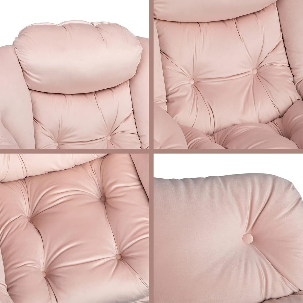 Velvet Comfy Armchair Relax Accent Chair for Bedroom Living Room - Kwikley